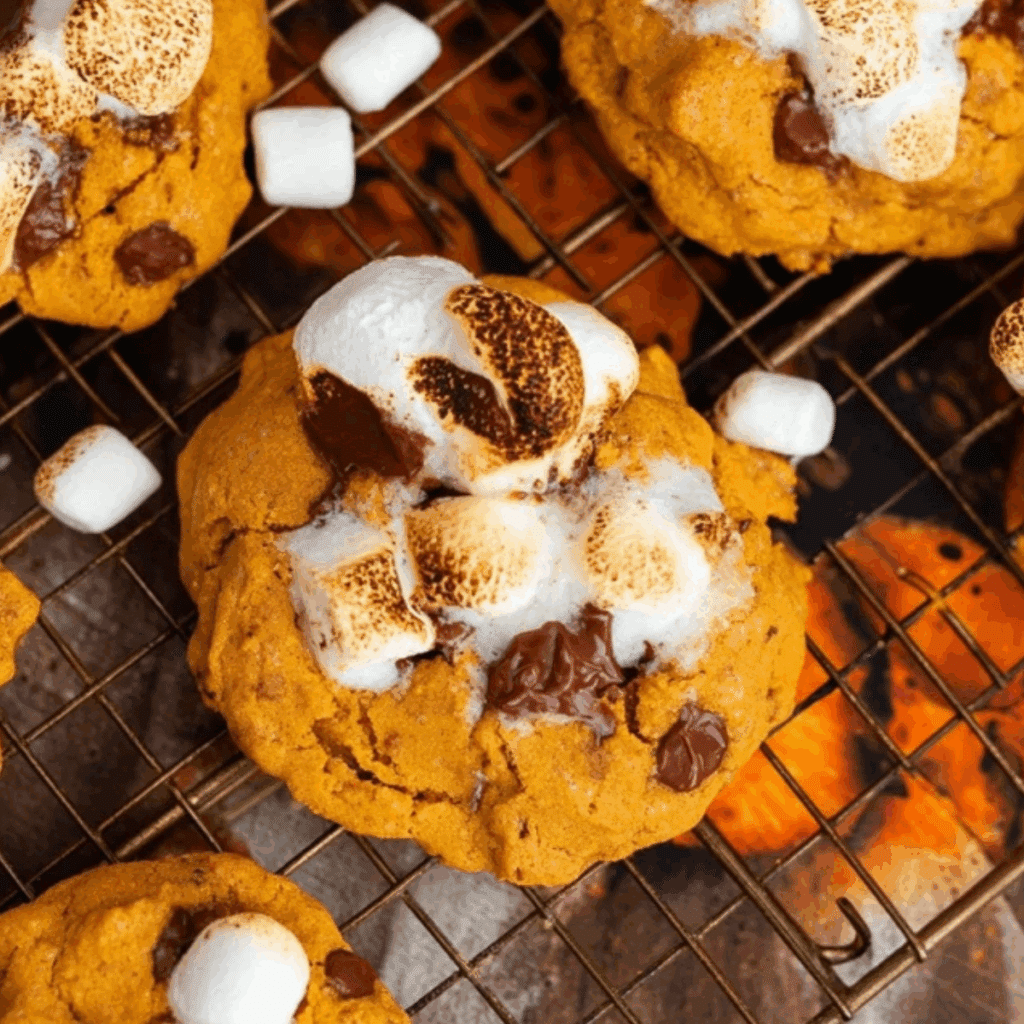 Pumpkin S’mores Cookies – Best Fall Cookie Recipe - Yummy Temple