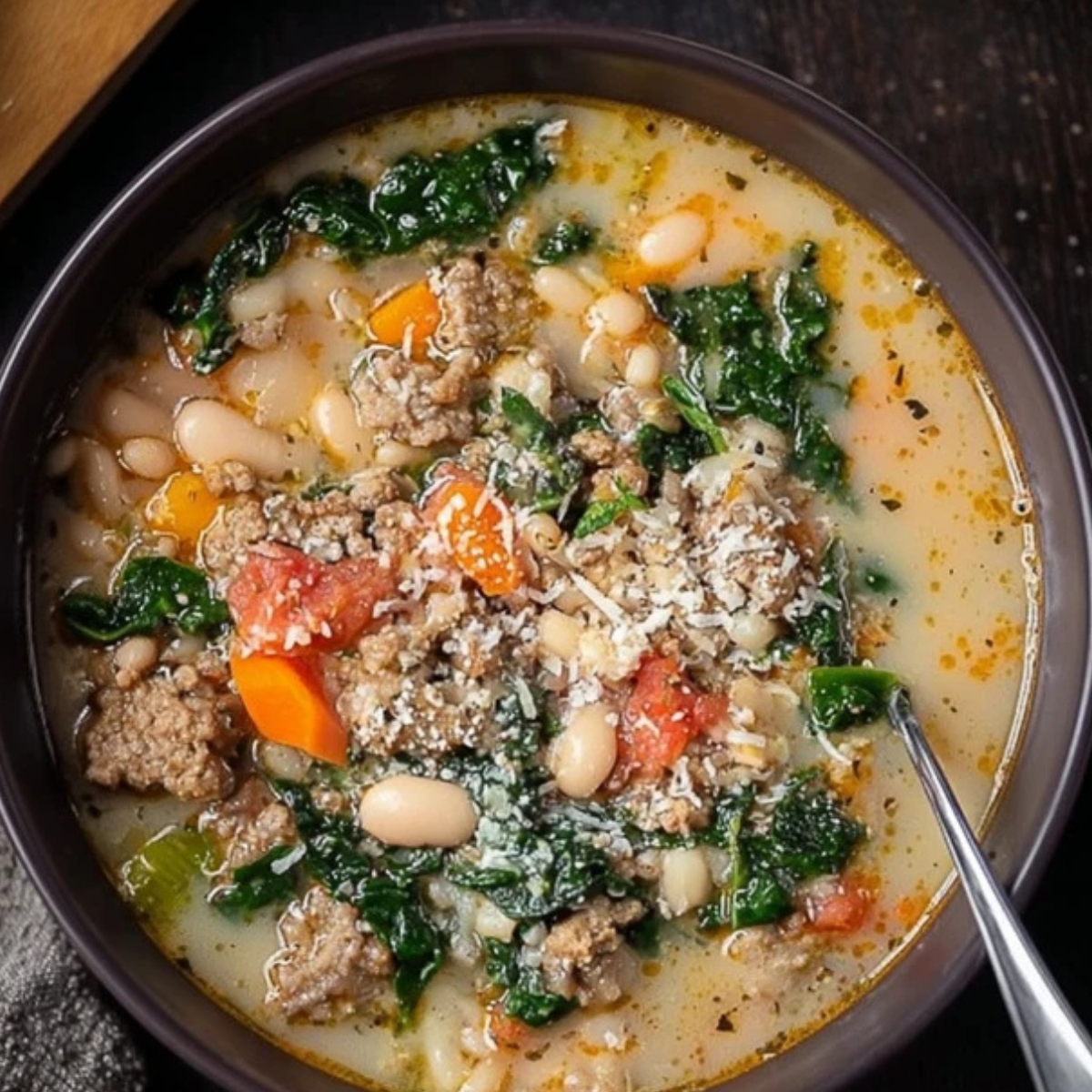 Italian Sausage and White Bean Soup - Yummy Temple