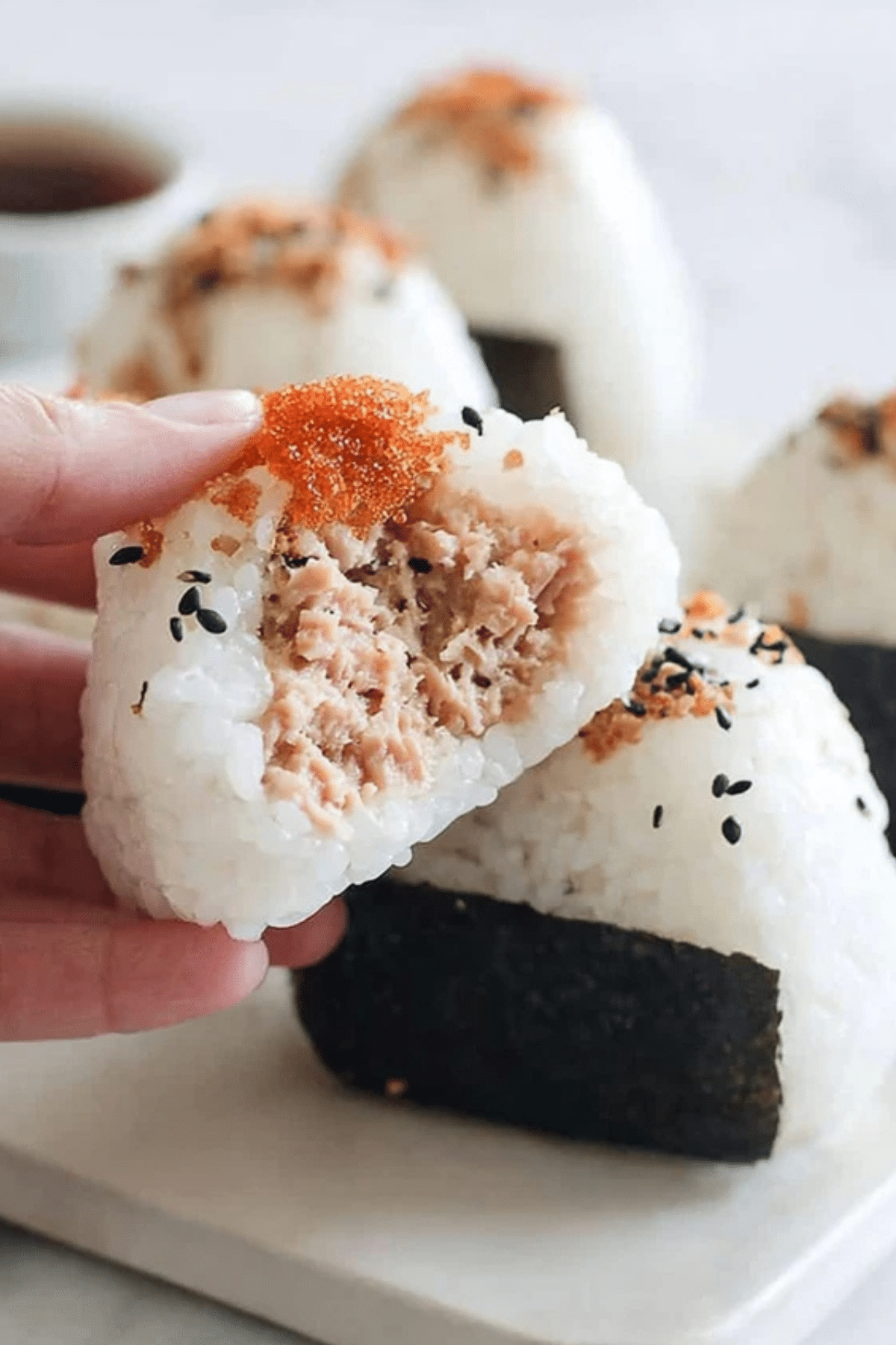 Spicy Tuna Onigiri - Yummy Temple